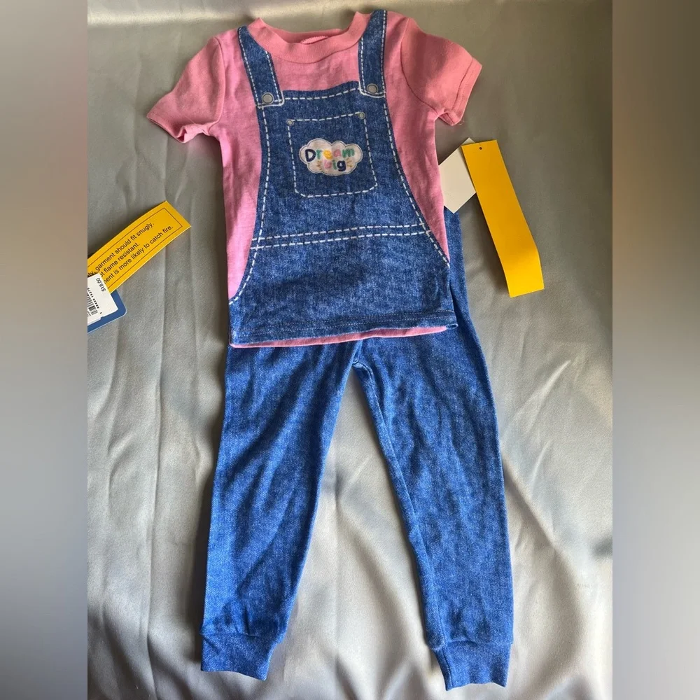 Ms. Rachel Toddler Girls' 4pc Short Sleeve Cotton Snug Fit Pajama Set